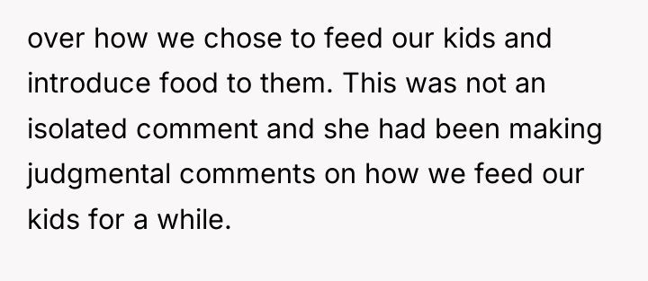 over how we chose to feed our kids and introduce...
