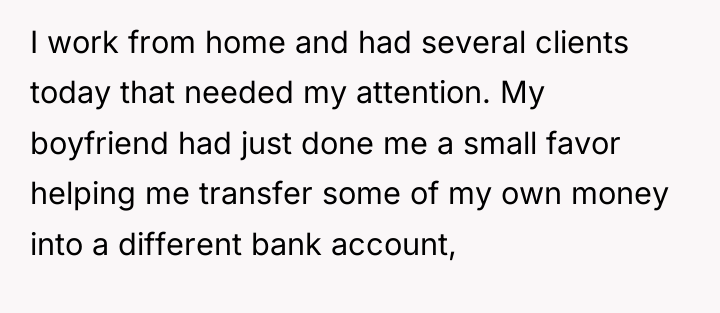 I work from home and had several clients today that...