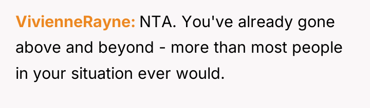 VivienneRayne NTA. You've already gone above and beyond - more...