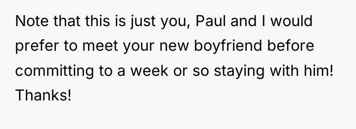 Note that this is just you, Paul and I would...