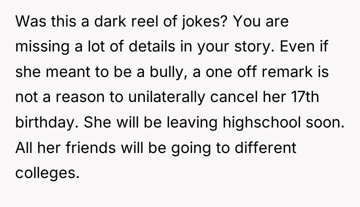 Was this a dark reel of jokes? You are missing...