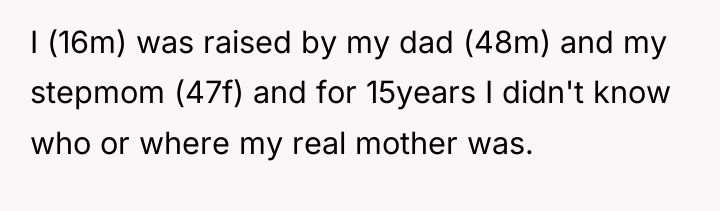 I (16m) was raised by my dad (48m) and my...