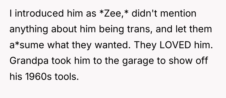 I introduced him as *Zee,* didn't mention anything about him...