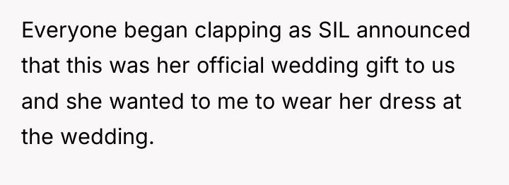 Everyone began clapping as SIL announced that this was her...