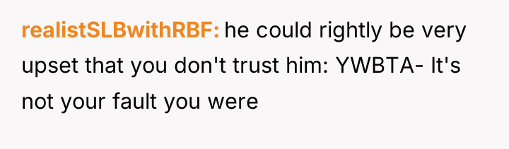 realistSLBwithRBF he could rightly be very upset that you don't...