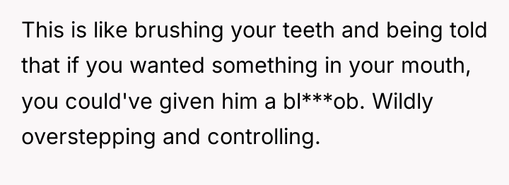 This is like brushing your teeth and being told that...