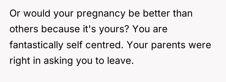 Or would your pregnancy be better than others because it's...