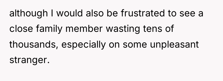 although I would also be frustrated to see a close...