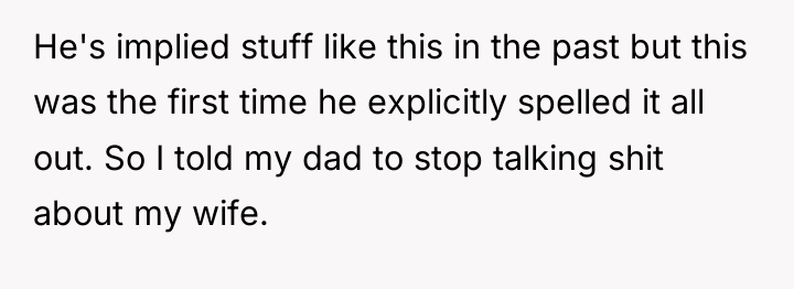 He's implied stuff like this in the past but this...