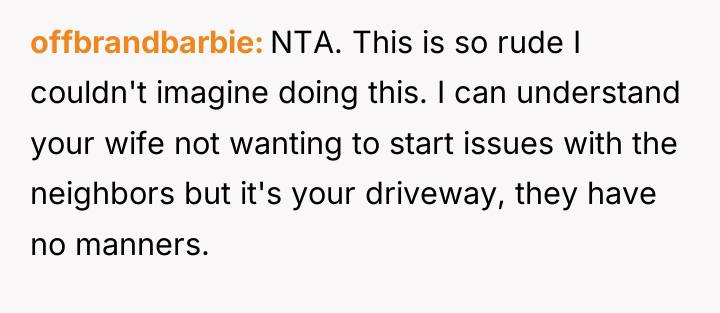 offbrandbarbie NTA. This is so rude I couldn't imagine doing...