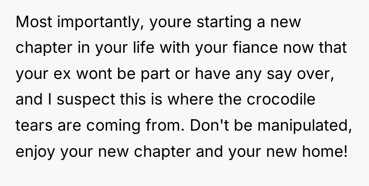 Most importantly, youre starting a new chapter in your life...