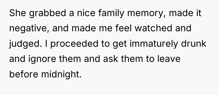 She grabbed a nice family memory, made it negative, and...