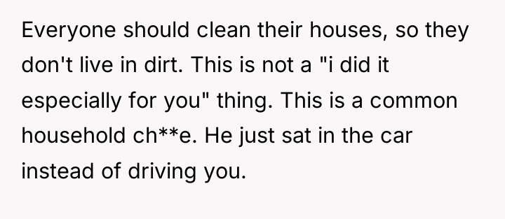 Everyone should clean their houses, so they don't live in...