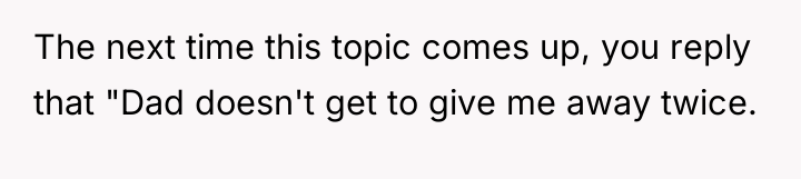 The next time this topic comes up, you reply that...