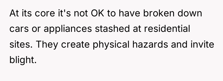At its core it's not OK to have broken down...