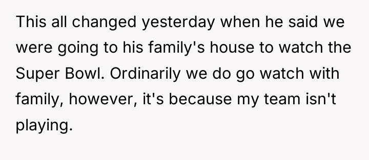 This all changed yesterday when he said we were going...