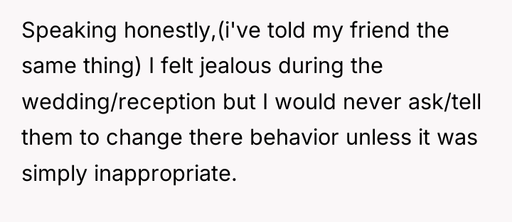Speaking honestly,(i've told my friend the same thing) I felt...