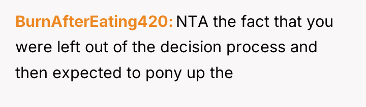 BurnAfterEating420 NTA the fact that you were left out of...
