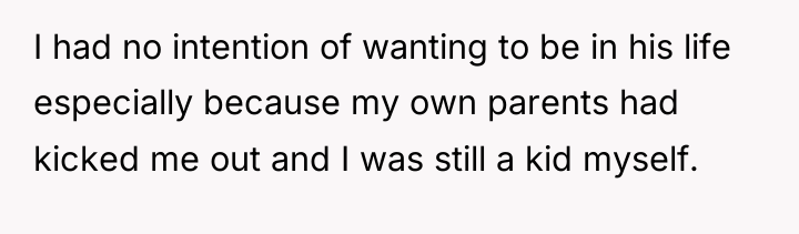 I had no intention of wanting to be in his...
