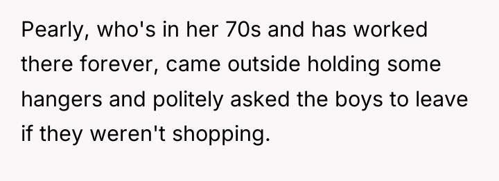 Pearly, who's in her 70s and has worked there forever,...