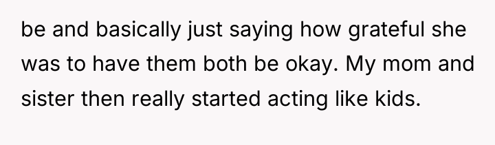 be and basically just saying how grateful she was to...