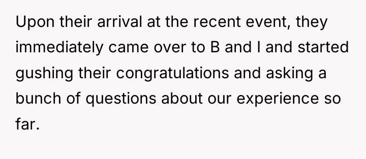Upon their arrival at the recent event, they immediately came...