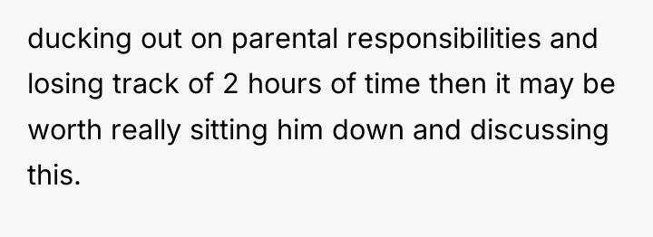 ducking out on parental responsibilities and losing track of 2...
