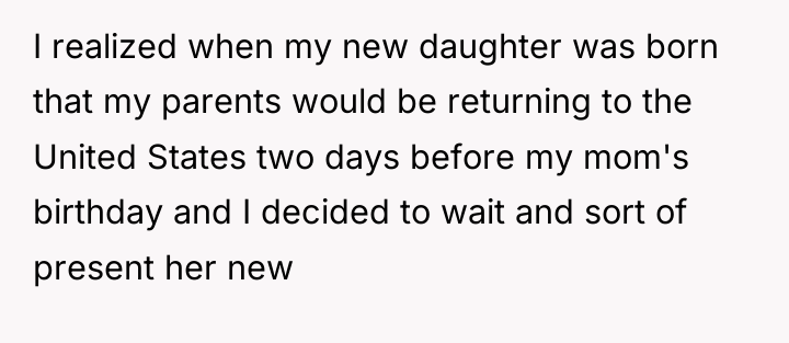I realized when my new daughter was born that my...