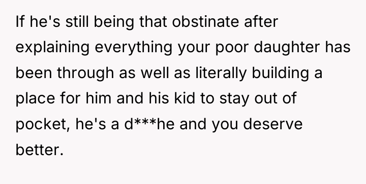 If he's still being that obstinate after explaining everything your...