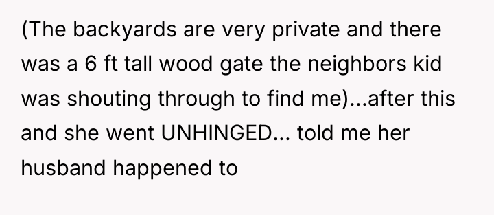 (The backyards are very private and there was a 6...