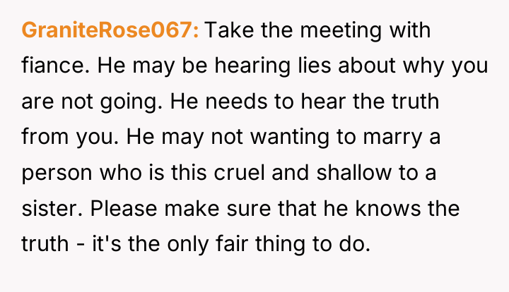 GraniteRose067 Take the meeting with fiance. He may be hearing...
