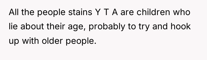 All the people stains Y T A are children who...