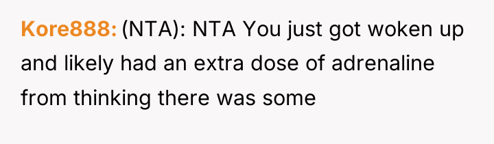 Kore888 (NTA): NTA You just got woken up and likely...