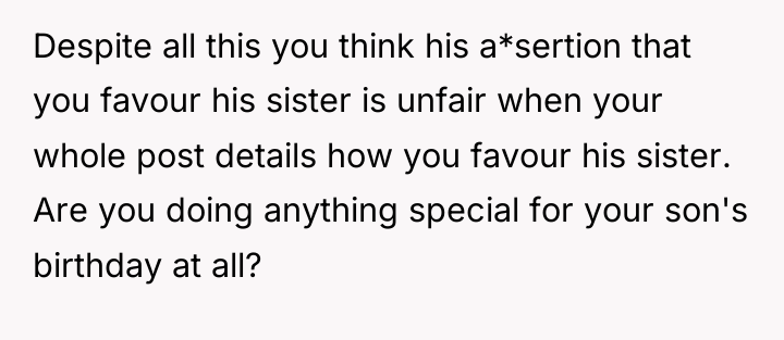 Despite all this you think his a*sertion that you favour...