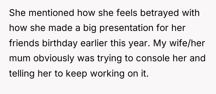 She mentioned how she feels betrayed with how she made...