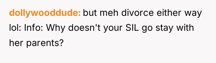 dollywooddude but meh divorce either way lol: Info: Why doesn't...