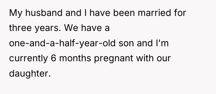 My husband and I have been married for three years....