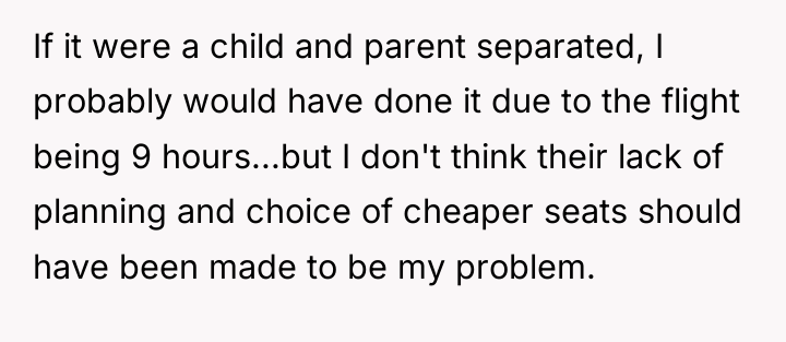 If it were a child and parent separated, I probably...