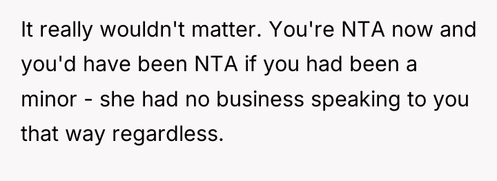 It really wouldn't matter. You're NTA now and you'd have...