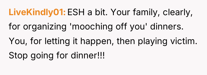 LiveKindly01 ESH a bit. Your family, clearly, for organizing 'mooching...