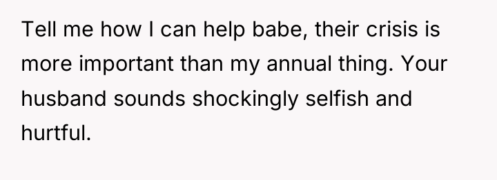 Tell me how I can help babe, their crisis is...