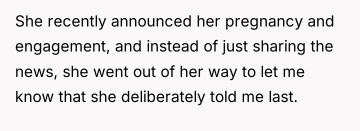 She recently announced her pregnancy and engagement, and instead of...
