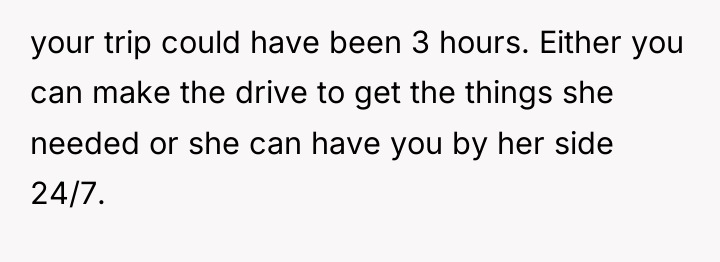 your trip could have been 3 hours. Either you can...