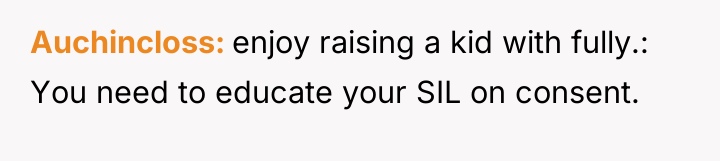 Auchincloss enjoy raising a kid with fully.: You need to...