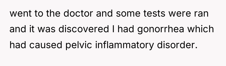 went to the doctor and some tests were ran and...