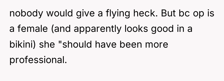 nobody would give a flying heck. But bc op is...