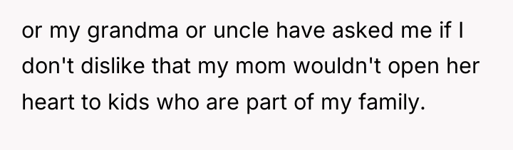 or my grandma or uncle have asked me if I...