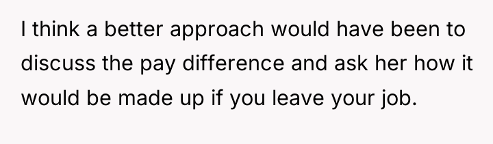 I think a better approach would have been to discuss...