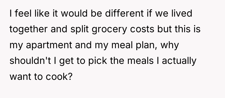 I feel like it would be different if we lived...