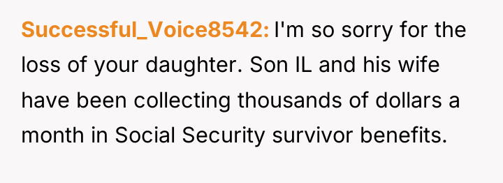 Successful_Voice8542 I'm so sorry for the loss of your daughter....